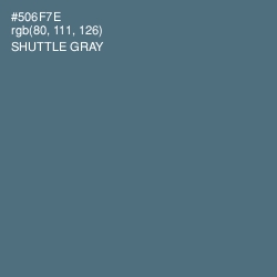 #506F7E - Shuttle Gray Color Image